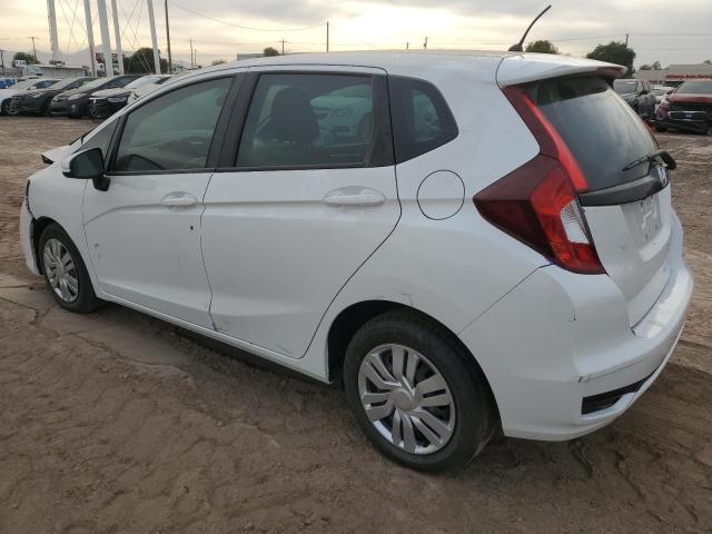 HONDA FIT LX 2019 white  gas 3HGGK5H44KM731383 photo #3