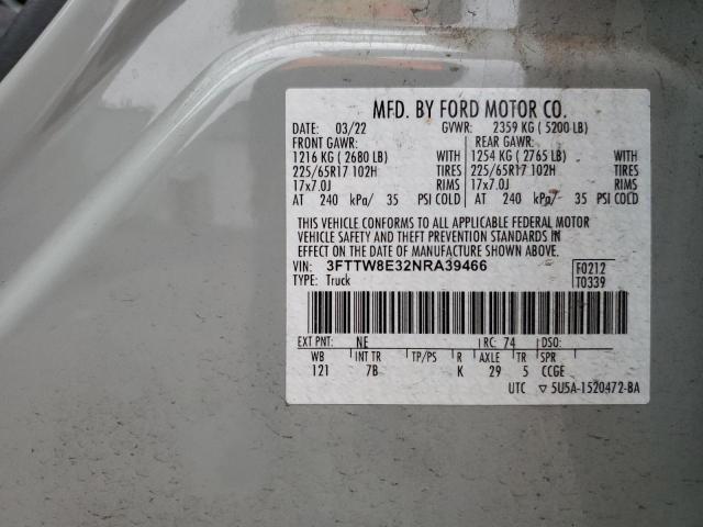 2022 FORD MAVERICK X - 3FTTW8E32NRA39466