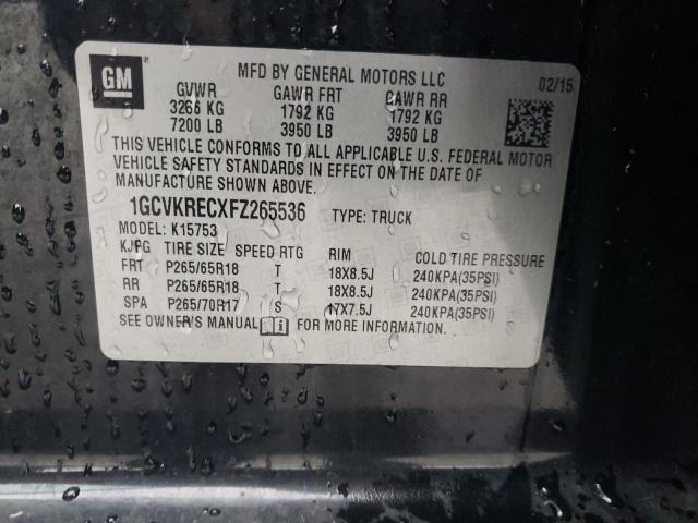 2015 CHEVROLET SILVERADO - 1GCVKRECXFZ265536