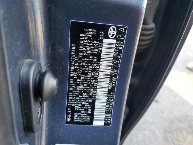 2018 TOYOTA COROLLA L - 5YFBURHE6JP804697