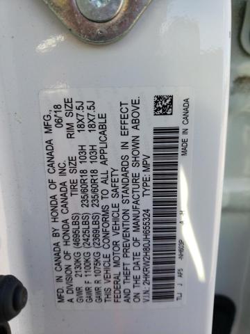 2018 HONDA CR-V EXL - 2HKRW2H80JH655324