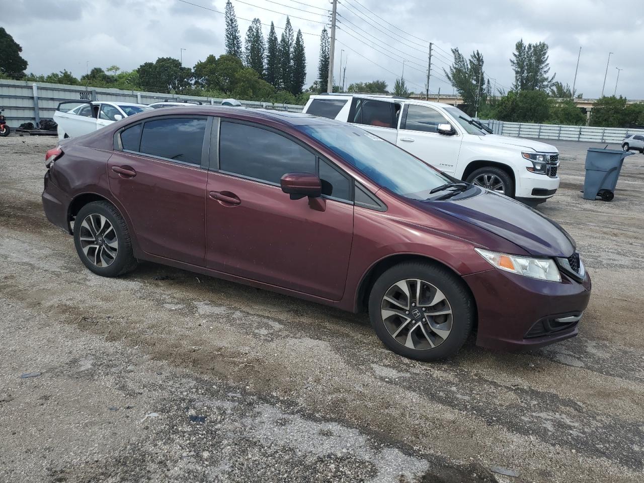 Lot #3024232810 2014 HONDA CIVIC EX