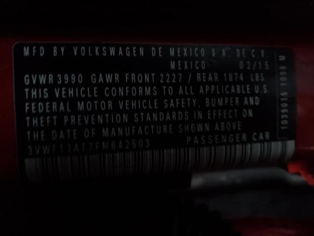 2015 VOLKSWAGEN BEETLE 1.8 - 3VWF17AT7FM642503