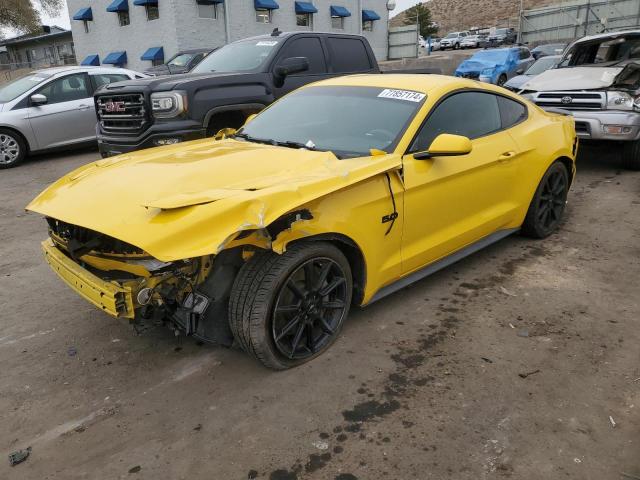 FORD MUSTANG GT 2016 yellow  gas 1FA6P8CF5G5211072 photo #1