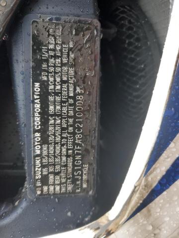 2012 SUZUKI GSX-R600 JS1GN7FA8C2100083