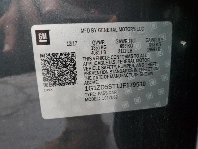 2018 CHEVROLET MALIBU LT - 1G1ZD5ST1JF179530