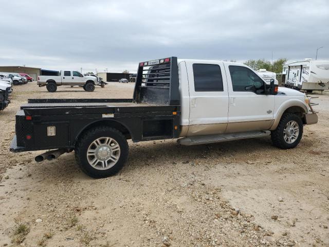 FORD F350 SUPER 2012 white crew pic diesel 1FT8W3BT5CEC92536 photo #4