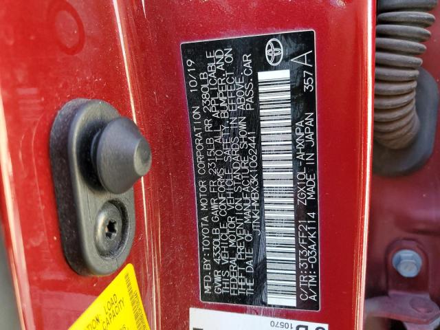2019 TOYOTA C-HR XLE - JTNKHMBX3K1062441