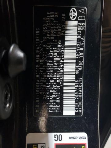2015 TOYOTA COROLLA L - 5YFBURHE9FP243340