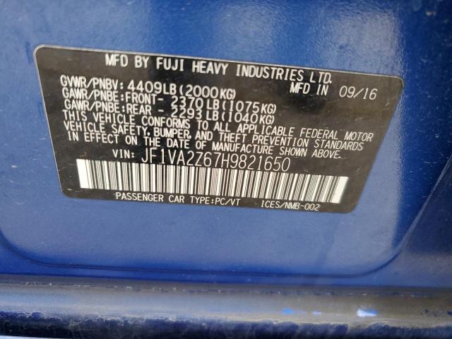2017 SUBARU WRX STI LI - JF1VA2Z67H9821650