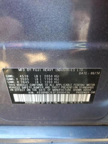 2015 SUBARU LEGACY 2.5 - 4S3BNBC63F3006436