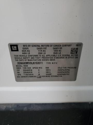 2018 CHEVROLET EQUINOX PR - 2GNAXMEVXJ6163511