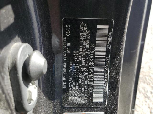 2019 TOYOTA 86 JF1ZNAA13K8703818