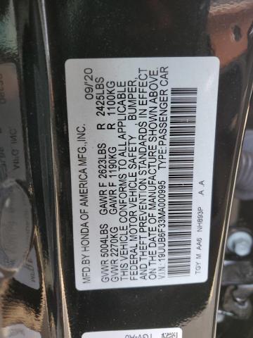 2021 ACURA TLX - 19UUB6F33MA000995