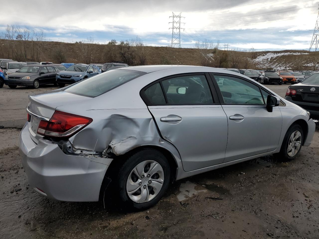 Lot #2996906879 2014 HONDA CIVIC LX