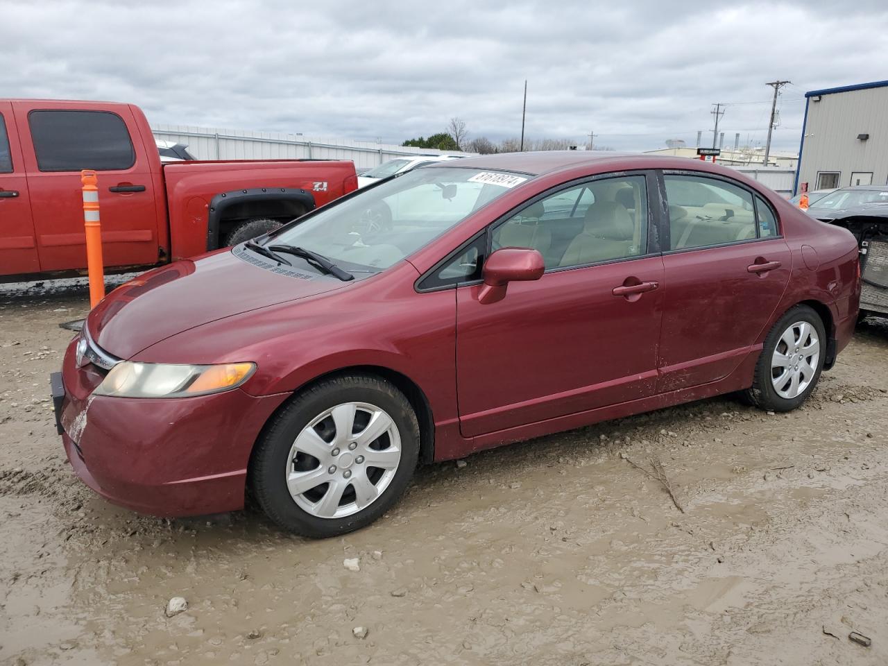 Lot #3024493534 2008 HONDA CIVIC LX