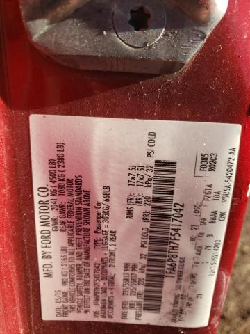 2015 FORD MUSTANG - 1FA6P8TH7F5417042