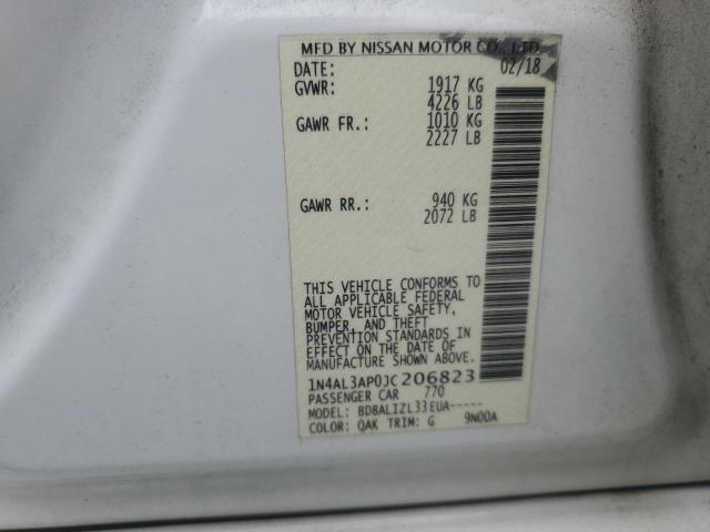 2018 NISSAN ALTIMA 2.5 - 1N4AL3AP0JC206823