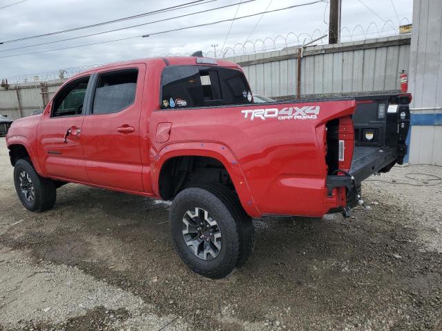 TOYOTA TACOMA DOU 2022 red  gas 3TMCZ5AN6NM531900 photo #3