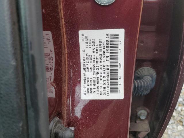 2016 HONDA ACCORD EXL - 1HGCR2F97GA159804