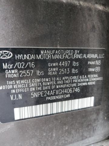 2016 HYUNDAI SONATA SE - 5NPE24AFXGH406746