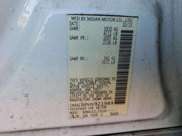 2015 NISSAN ALTIMA 2.5 - 1N4AL3APXFN921989