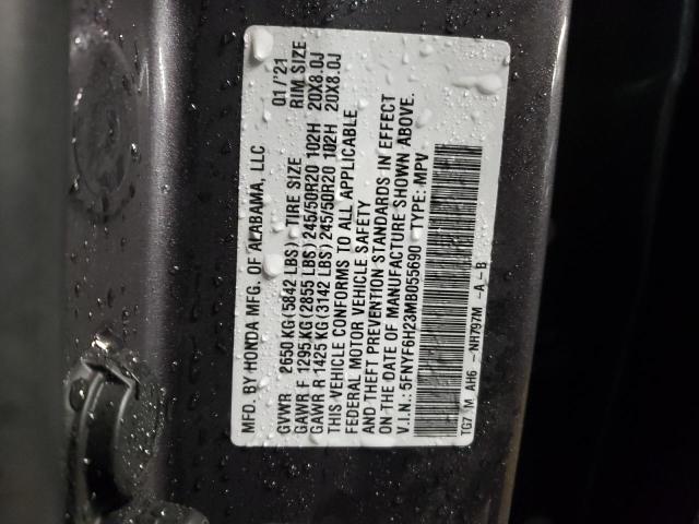 2021 HONDA PILOT SE - 5FNYF6H23MB055690