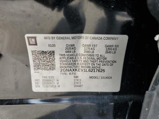2020 CHEVROLET EQUINOX LT - 2GNAXKEV1L6217625