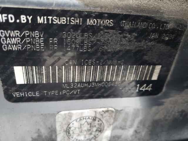 2021 MITSUBISHI MIRAGE ES - ML32AUHJ3MH005469