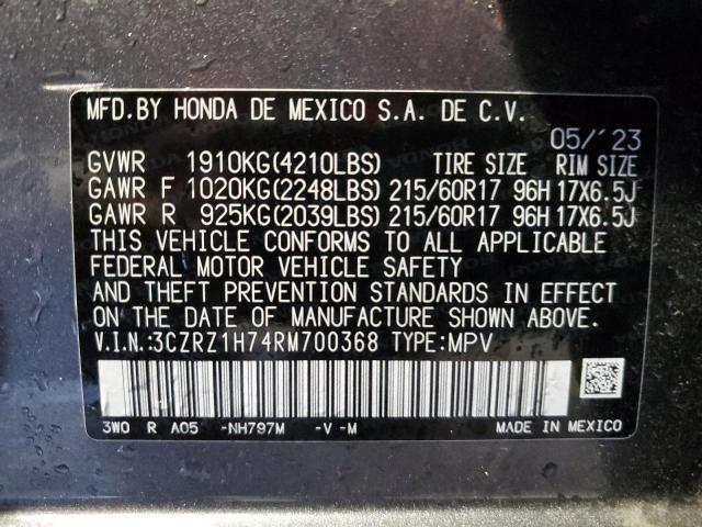 2024 HONDA HR-V EXL - 3CZRZ1H74RM700368