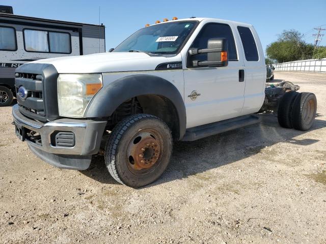 FORD F450 SUPER 2015 white chassis diesel 1FD9X4GTXFEB25802 photo #1