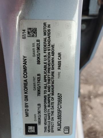 2015 CHEVROLET SPARK EV 2 KL8CL6S05FC705557