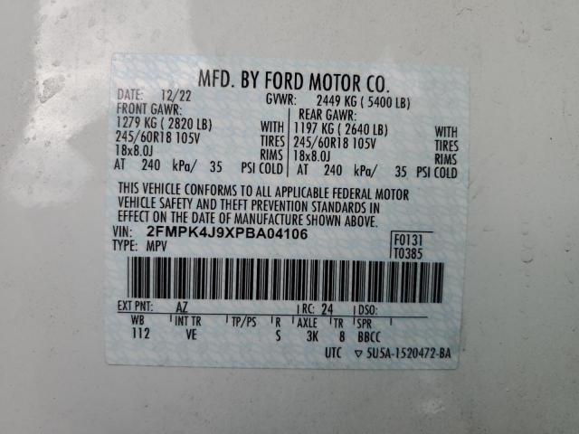 2023 FORD EDGE SEL - 2FMPK4J9XPBA04106