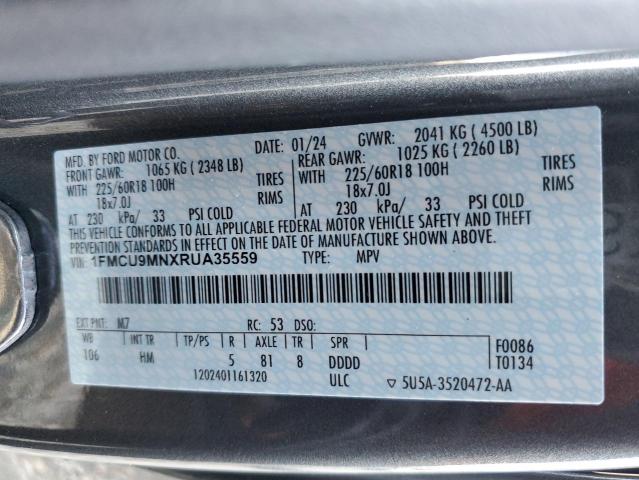 2024 FORD ESCAPE ST - 1FMCU9MNXRUA35559