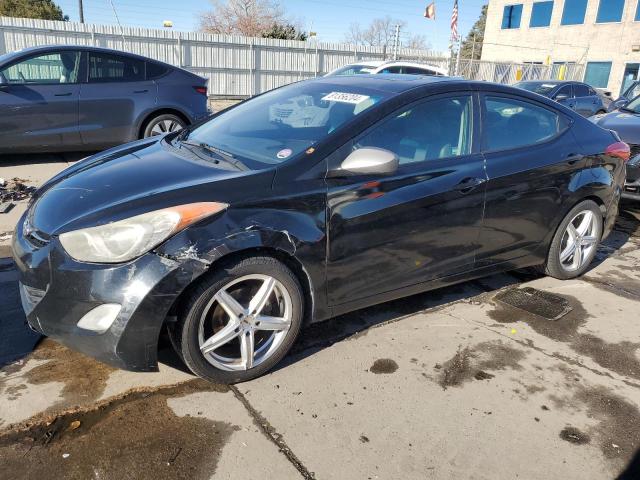 HYUNDAI ELANTRA GL 2012 black  gas KMHDH4AE7CU272310 photo #1