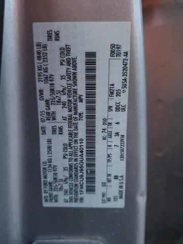2016 FORD ESCAPE TIT - 1FMCU9J95GUA40110