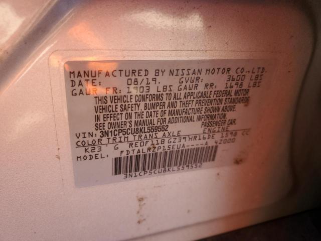2019 NISSAN KICKS S - 3N1CP5CU8KL559552