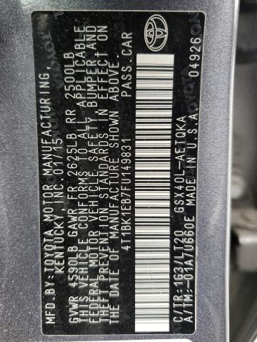 2015 TOYOTA AVALON XLE - 4T1BK1EB7FU149831