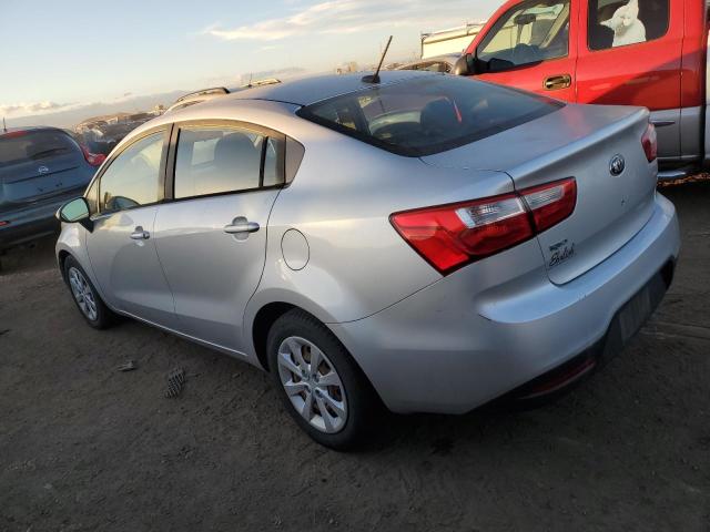 KIA RIO LX 2014 silver  gas KNADM4A3XE6404446 photo #3