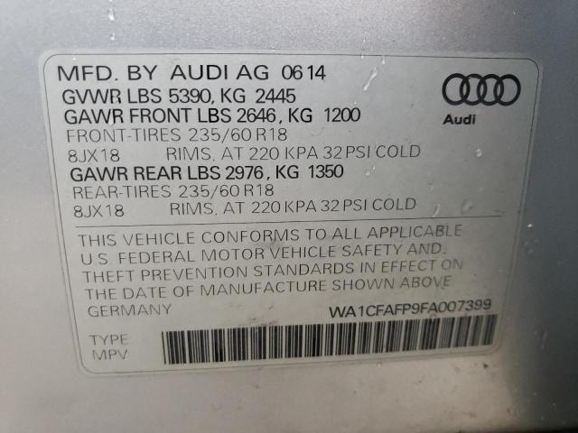 VIN WA1CFAFP9FA007399 2015 AUDI Q5 no.14