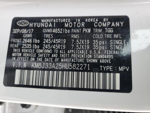 2017 HYUNDAI TUCSON LIM - KM8J33A25HU582271