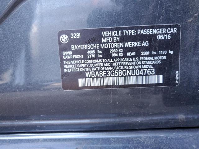 2016 BMW 328 XI SUL - WBA8E3G58GNU04763