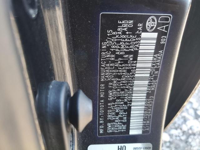 2016 TOYOTA COROLLA L - 2T1BURHE6GC536484