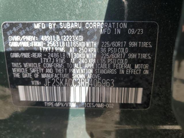 2024 SUBARU FORESTER P - JF2SKACC3RH405963