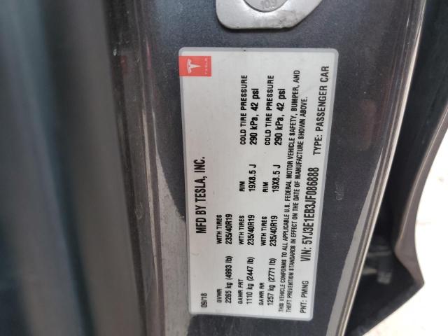 2018 TESLA MODEL 3 - 5YJ3E1EB3JF086888