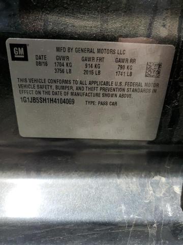 2017 CHEVROLET SONIC LS - 1G1JB5SH1H4104069