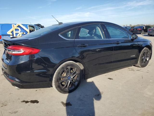 FORD FUSION SE 2018 black  hybrid engine 3FA6P0LU7JR169783 photo #4