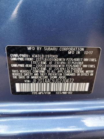 2018 SUBARU CROSSTREK - JF2GTAAC9JG270472
