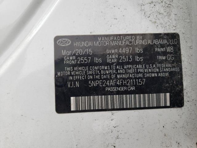 2015 HYUNDAI SONATA SE - 5NPE24AF4FH211157