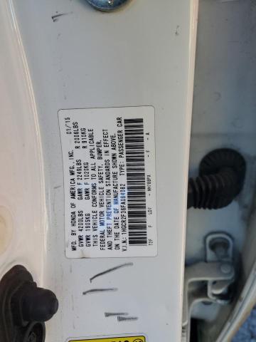 VIN 1HGCR2F36FA094082 2015 Honda Accord, LX no.12